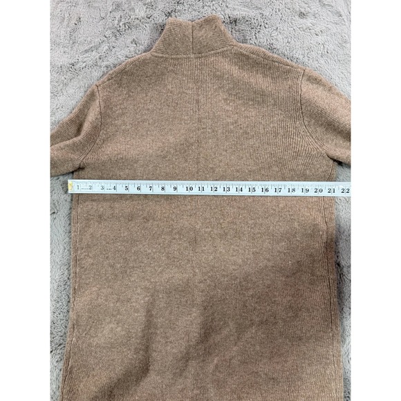 J. Crew Knit Cardigan Cocoon Sweater Blazer Tan Women S MerinoWool Winter Jacket - Picture 7 of 15
